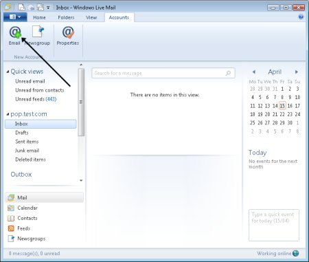 How to Add Email Accounts Windows Live Mail