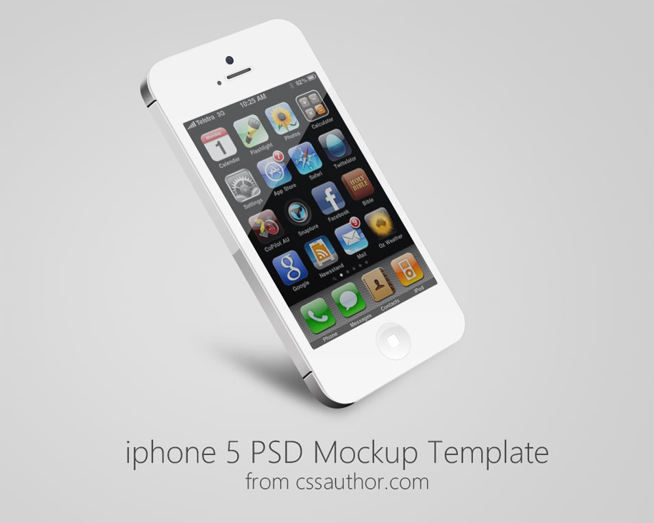 iPhone 5 Mockup PSD