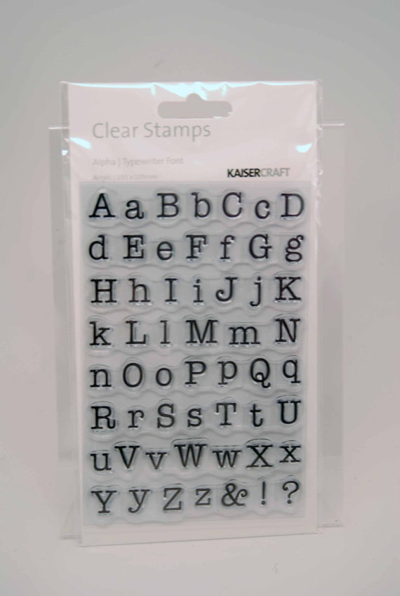 Kaisercraft Clear Stamp Alphabet