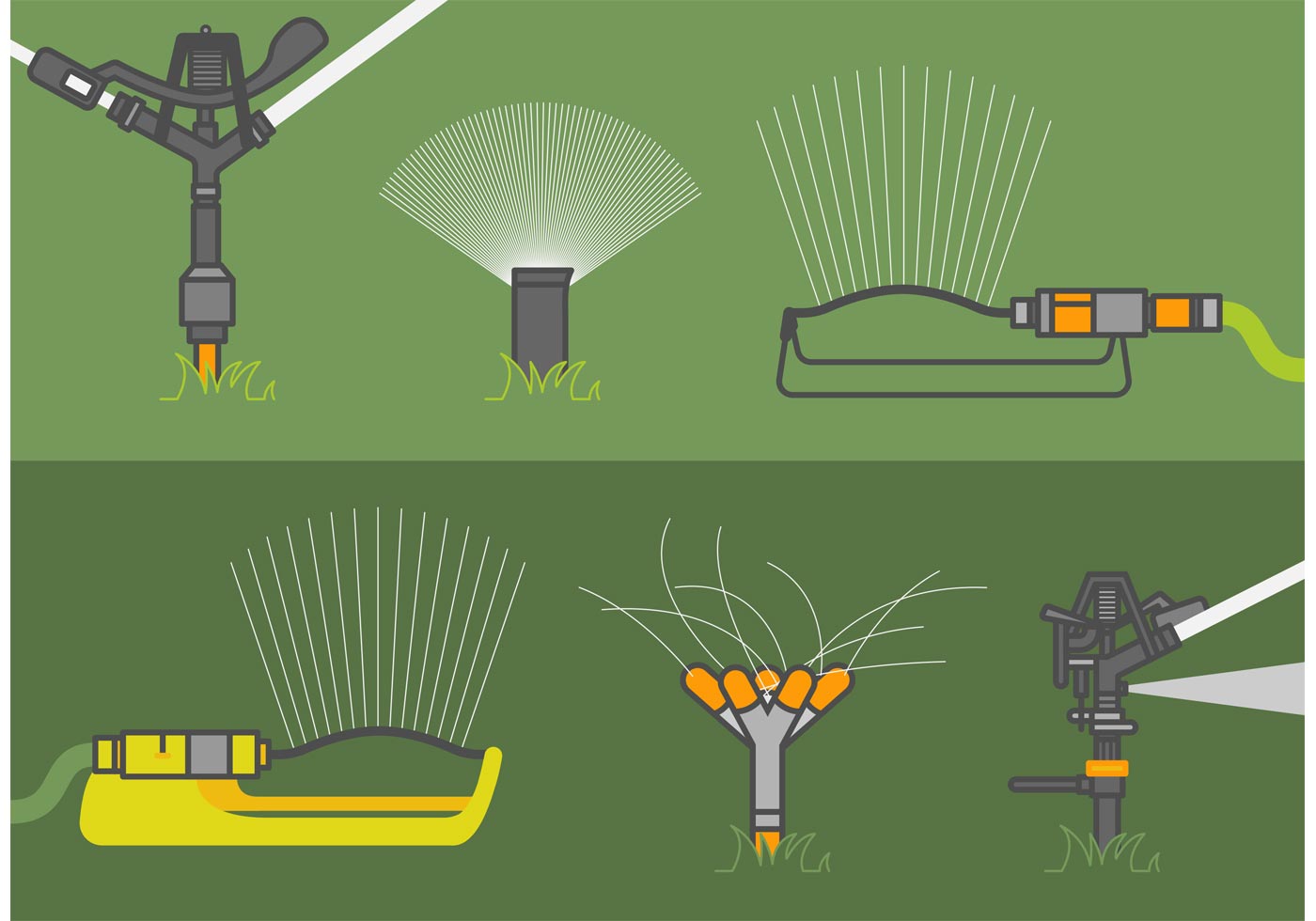 Lawn Sprinkler Clip Art Free for Download