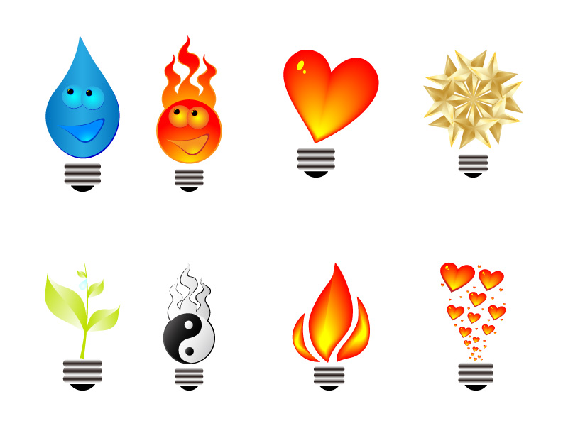 Light Bulb Icon Vector