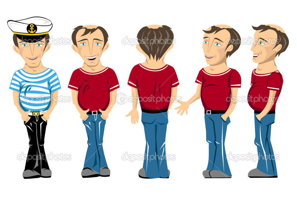 Man Cartoon Character