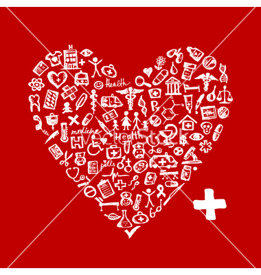 Medical Heart Shaped Graphics