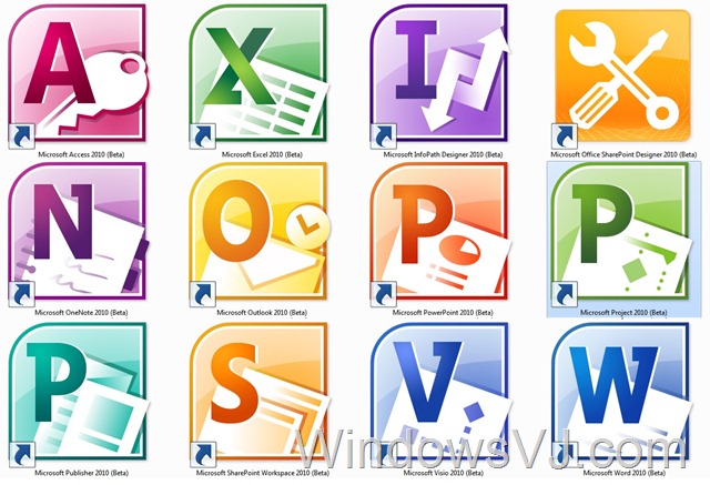 Microsoft Office 2010 Icons