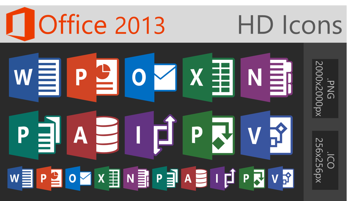 12 Office 2013 Icons Images