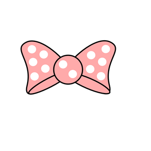 Minnie Hair Bow Clip Art