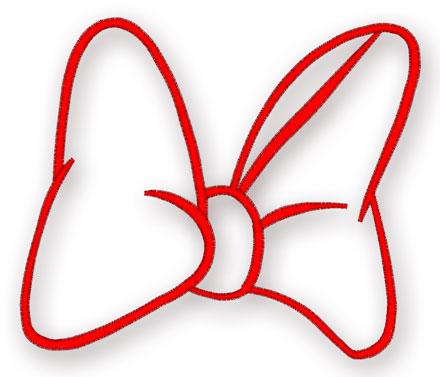 Minnie Mouse Bow Outline