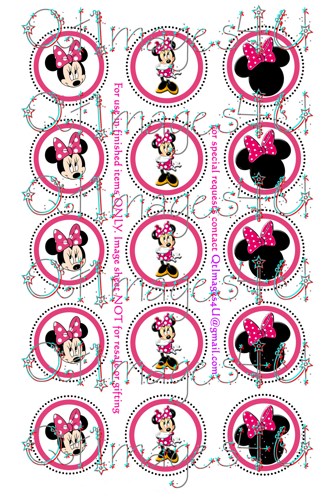 Minnie Mouse Hair Bows Printables