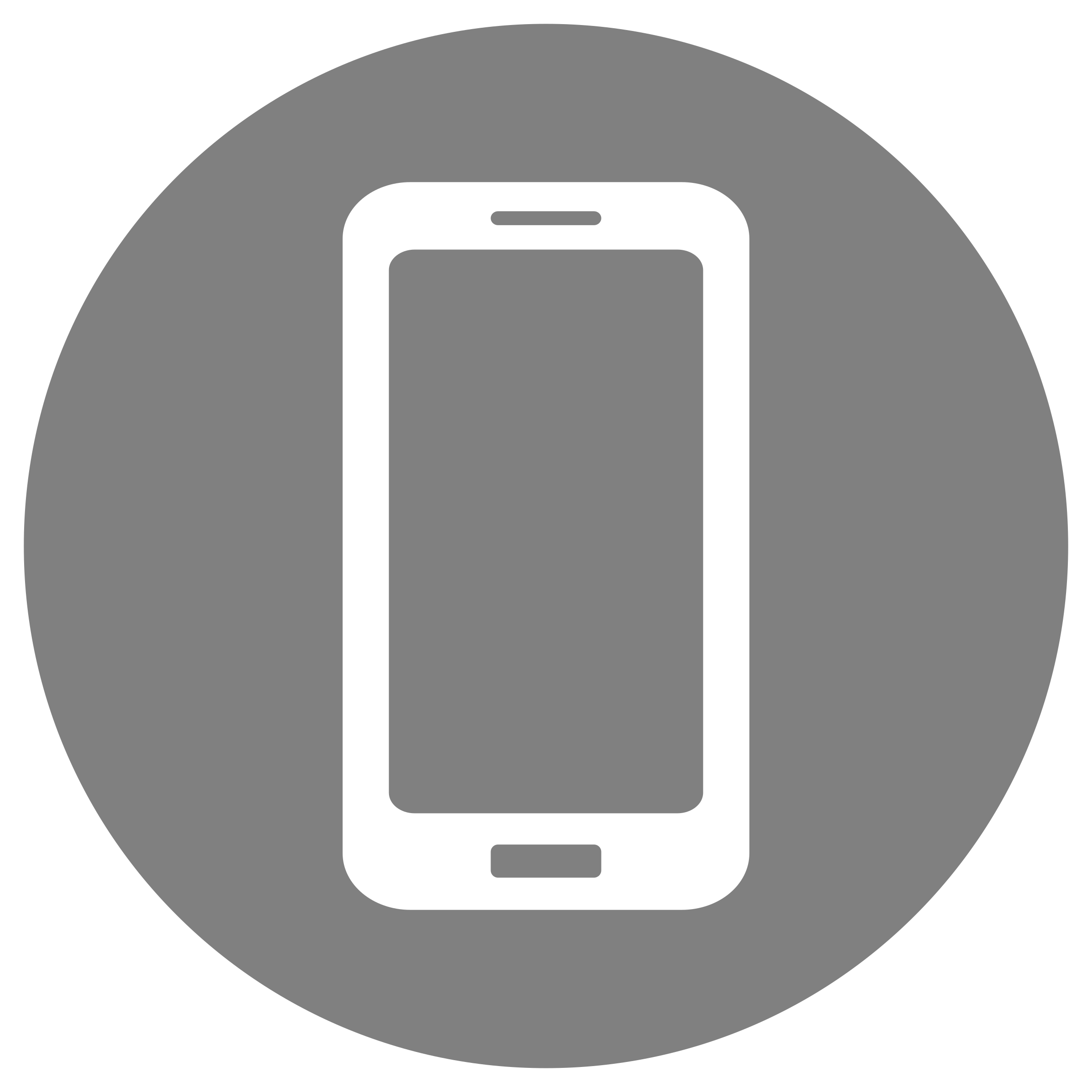 Mobile Phone Icon White