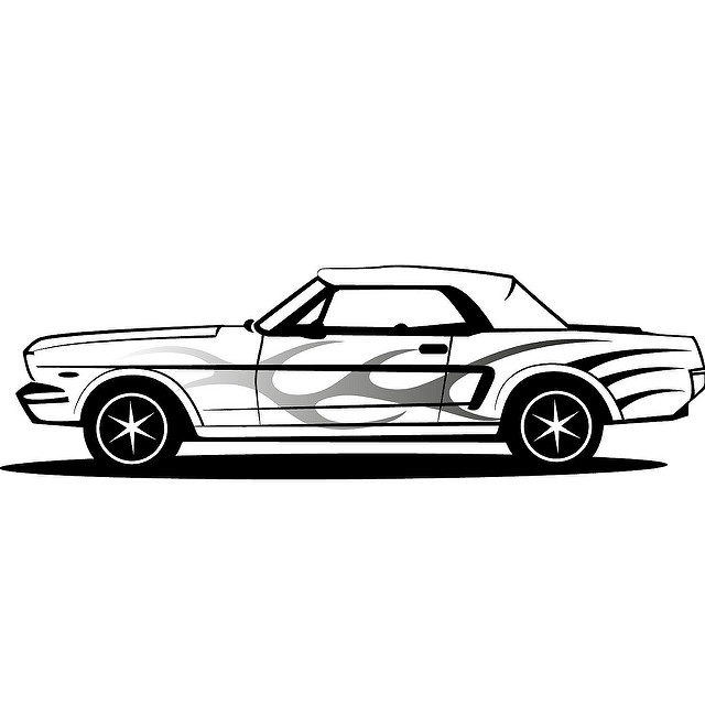 Mustang Car Vector Clip Art