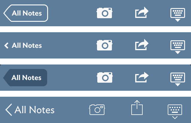 Navigation Bar Button Icons