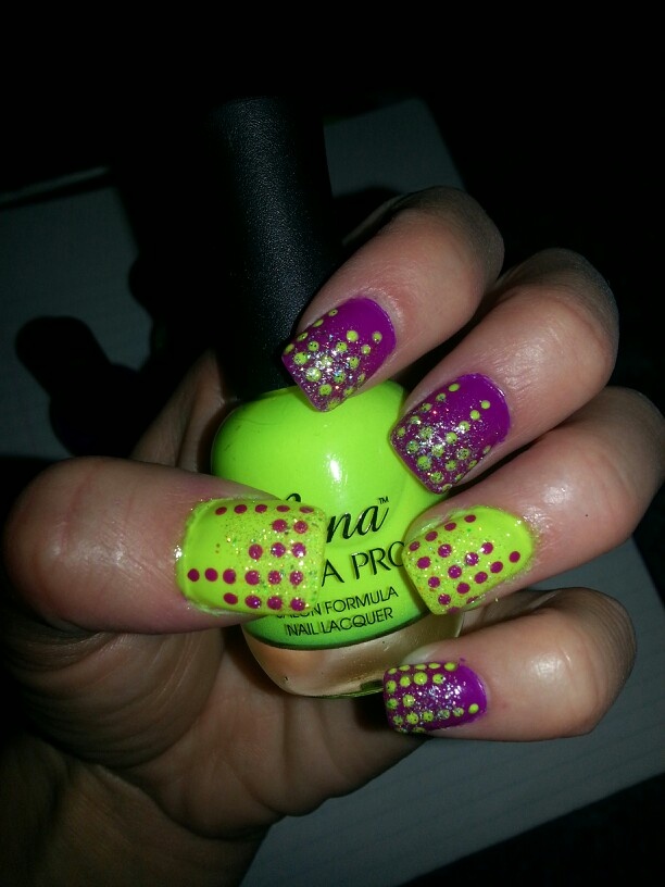 Neon Toe Nails Design Neon Toe Nails Design