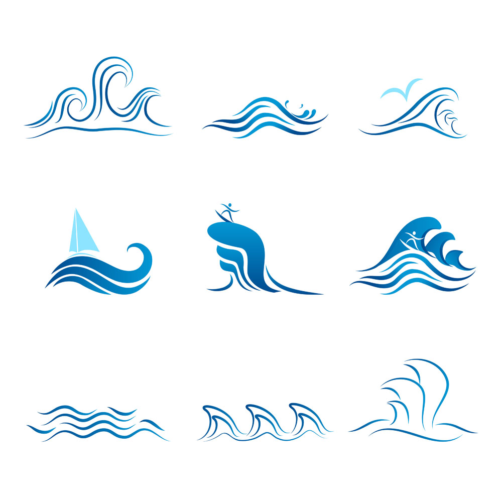 12 Free Vector Graphics Waves Images