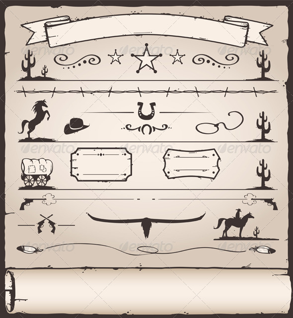 Old West Design Elements Old West Design Elements