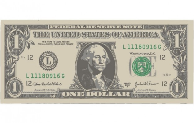 One Dollar Bill Clip Art Free
