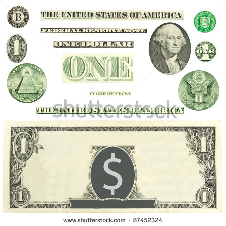 One Dollar Bill Clip Art