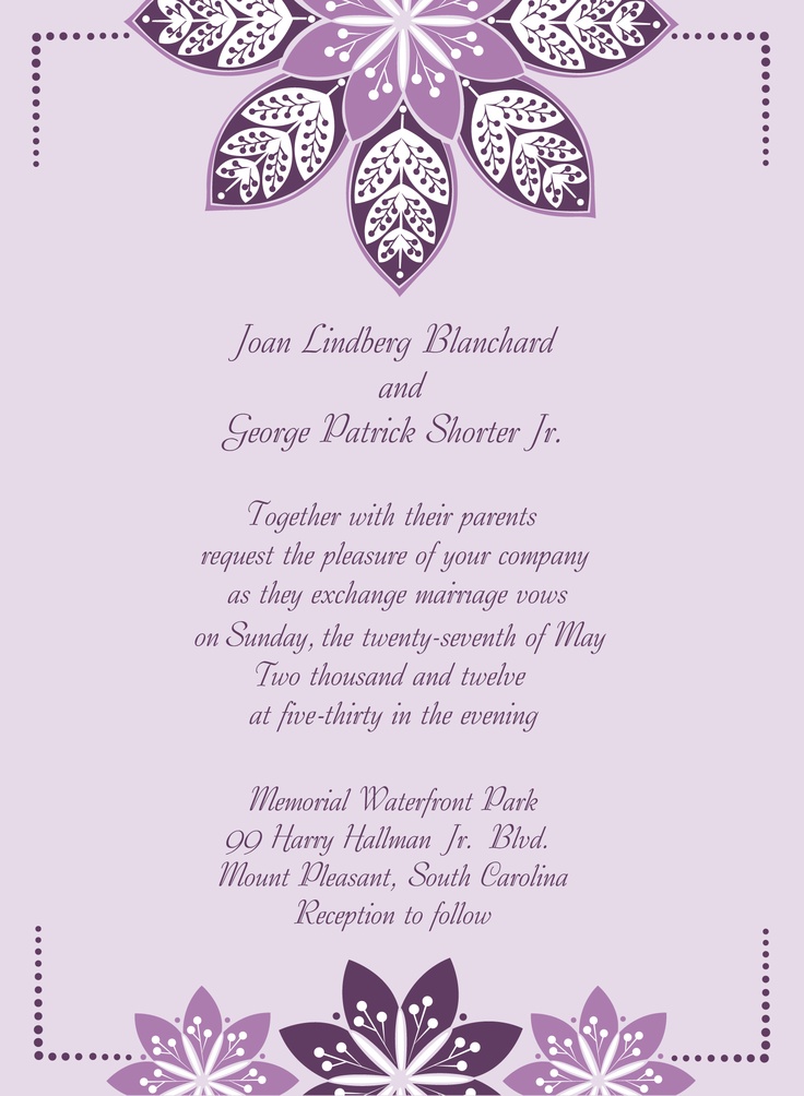 Outdoor May Wedding Invitations