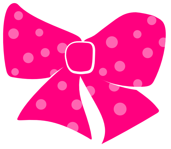 Pink Hair Bow Clip Art