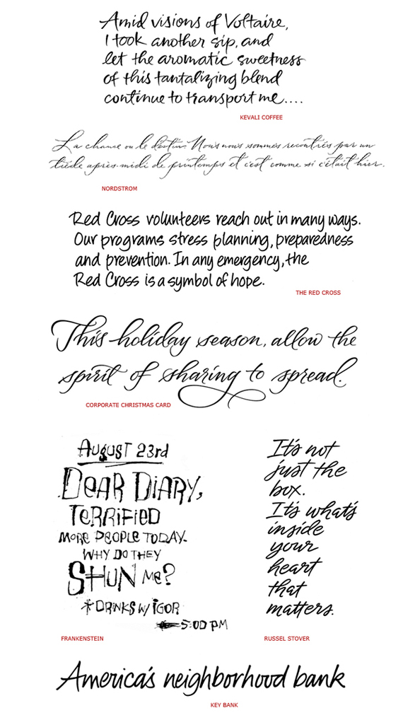 Pretty Handwriting Font Styles