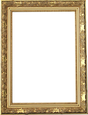 11 Gold Picture Frame Template PSD Images