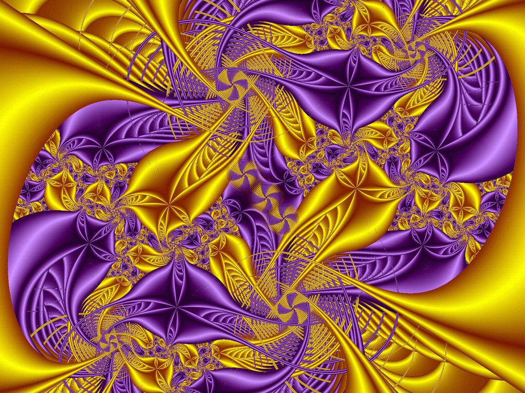 Purple and Gold Art
