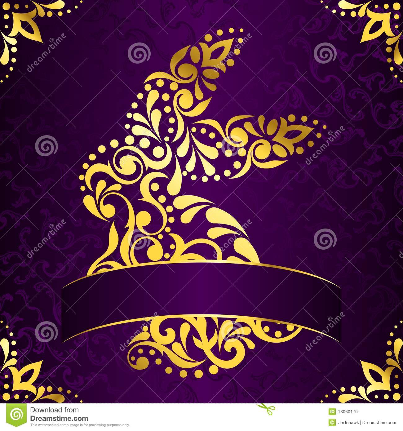 Purple and Gold Elegant Frame Designs