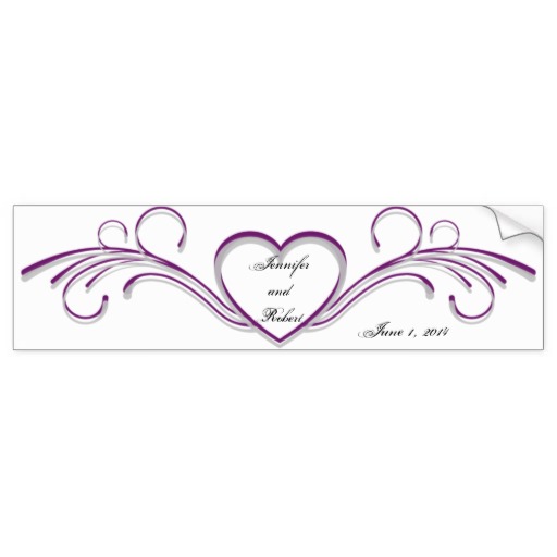 Purple Heart Scroll Border