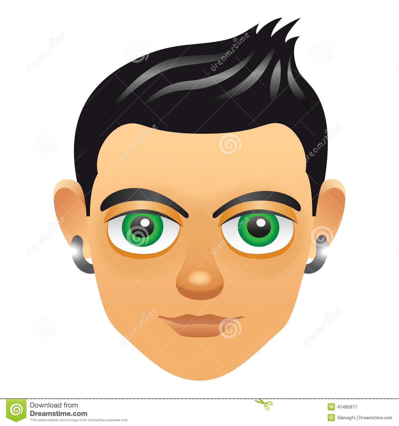 Realistic Male Face Avatar