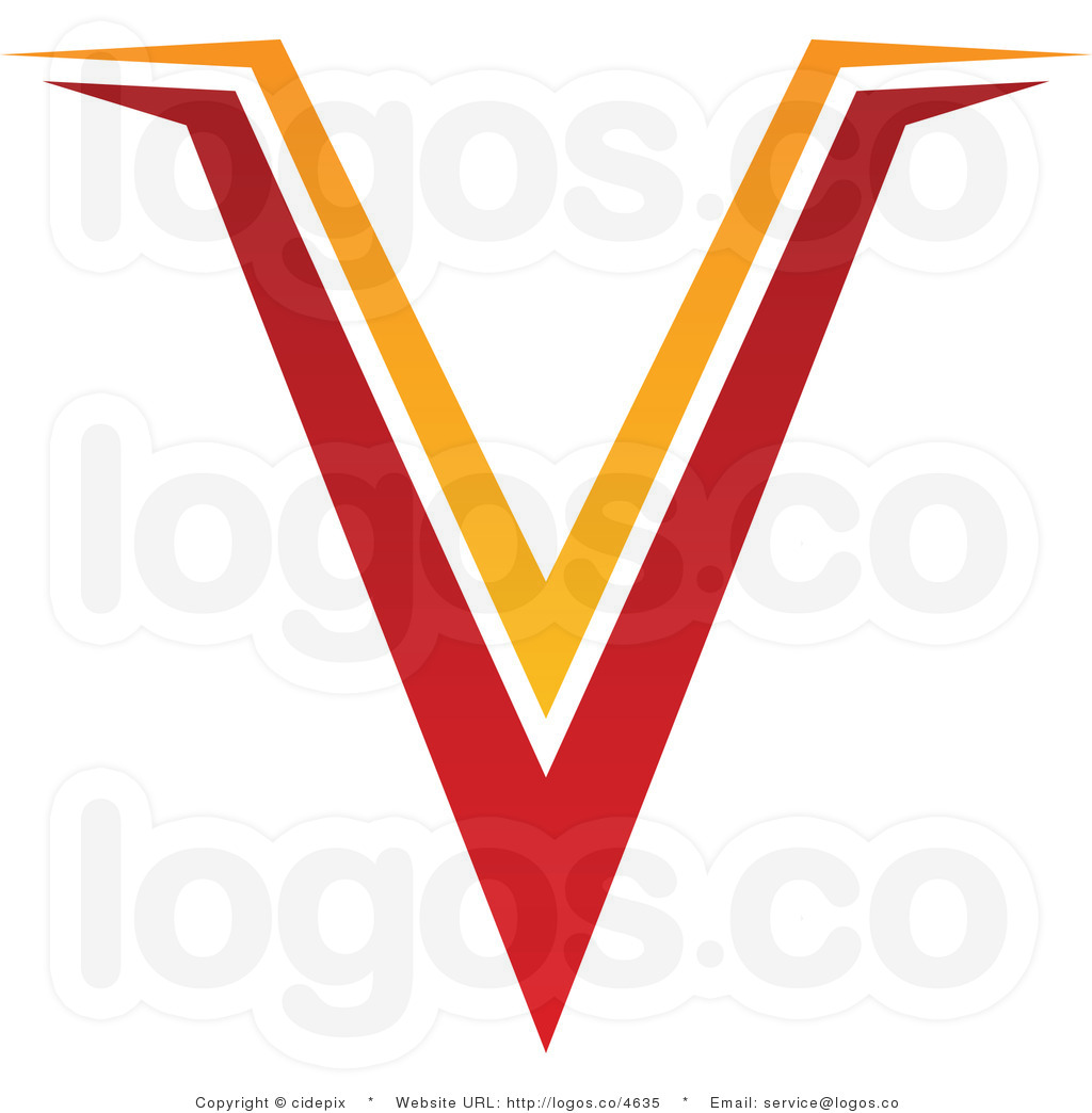 Red Letter V Logo Design