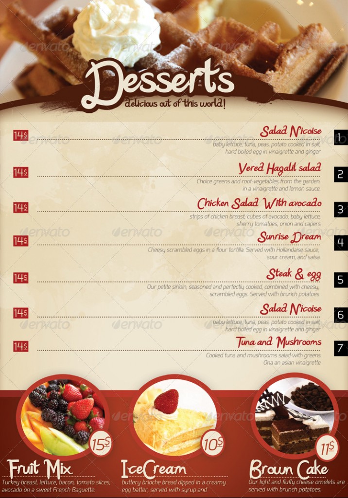 Restaurant Menu Templates