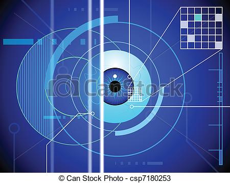 Retinal Scan Clip Art