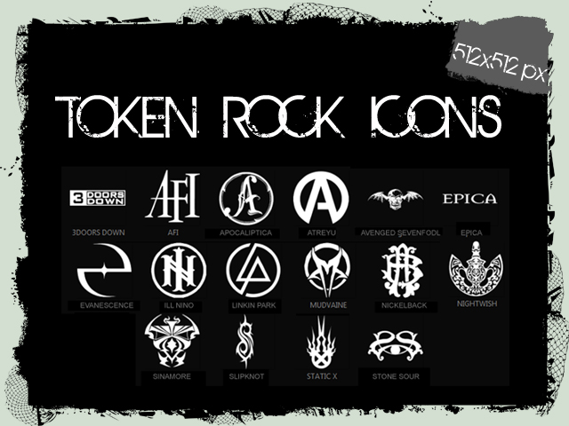Rock Music Folder Icons