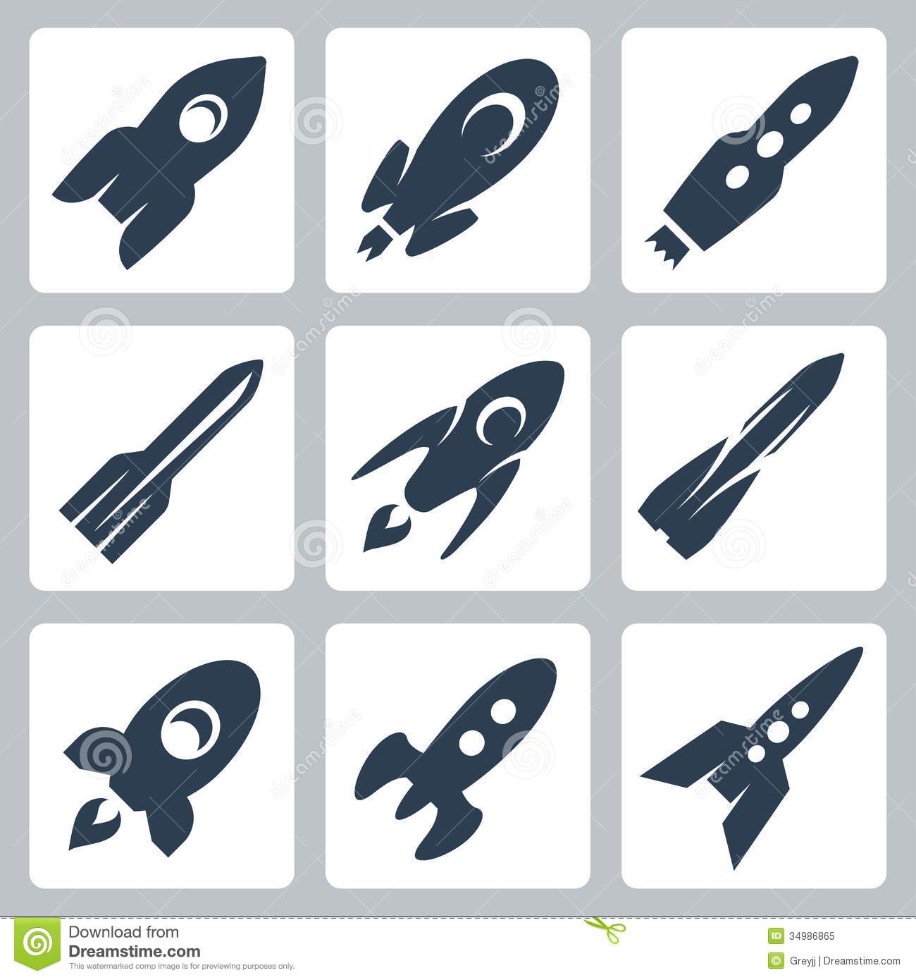 Rocket Icon Vector Free