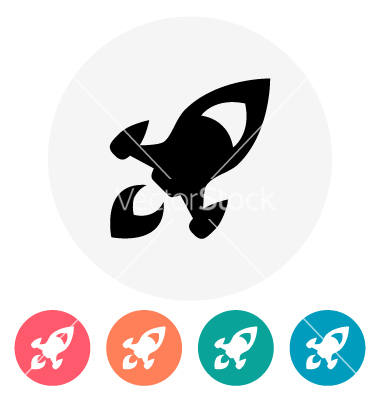 Rocket Icon Vector Free