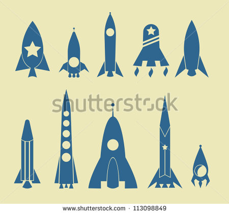 Rocket Ship Vector Icon