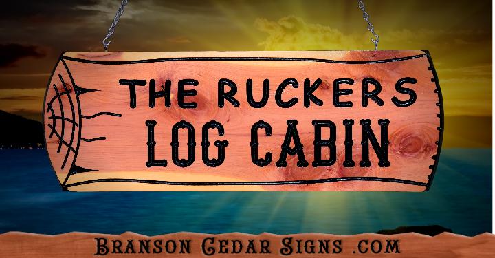 Rustic Cabin Signs Personalized