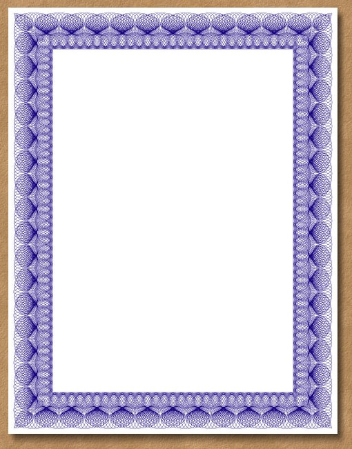 Sample Certificate Borders