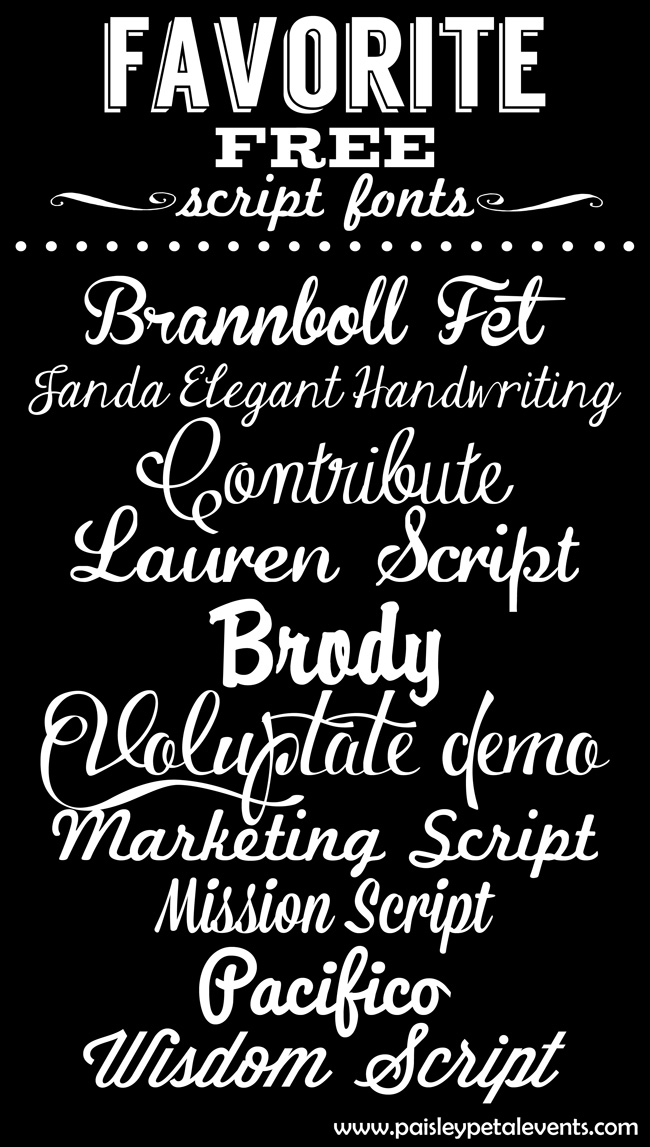 Script Fonts Free