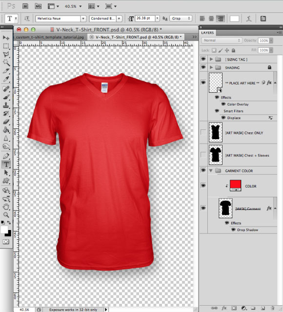 15 Adobe Photoshop T- Shirt Template Images