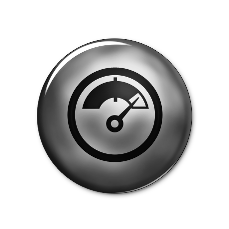 Silver Button Icon