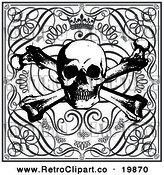 Skull and Crossbones with Crown