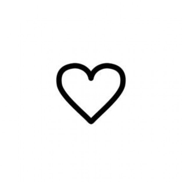 Small Heart Icon White