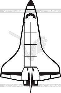 Space Shuttle Black and White