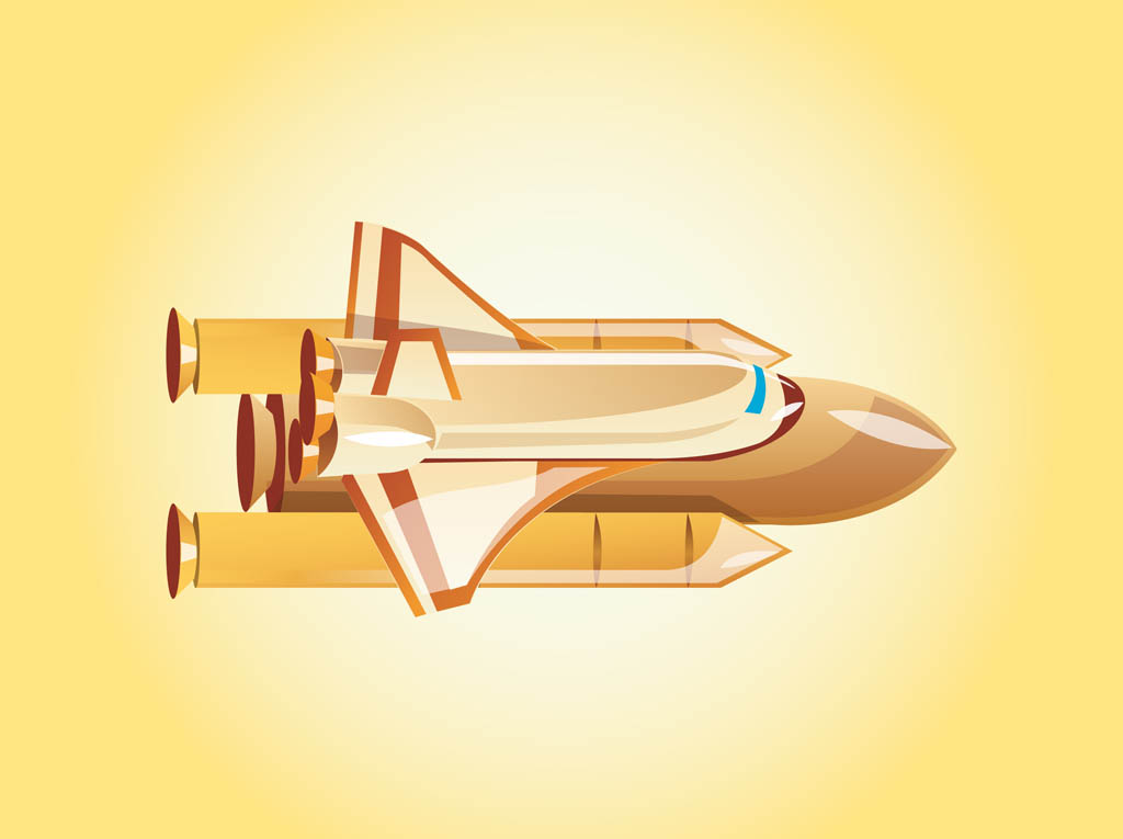 Space Shuttle Clip Art Vector