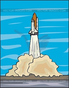 Space Shuttle Launch Clip Art