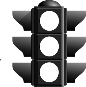 Stop Light Clip Art Black and White