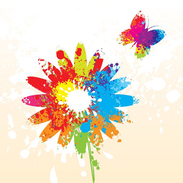 Summer Flower Vector Graphic