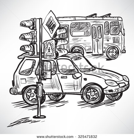 Traffic Intersection Drawing