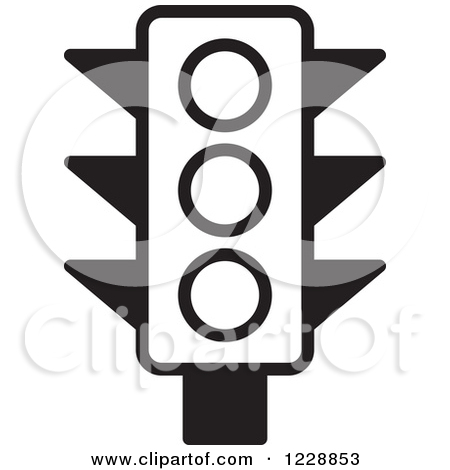 Traffic Light Clip Art Black and White