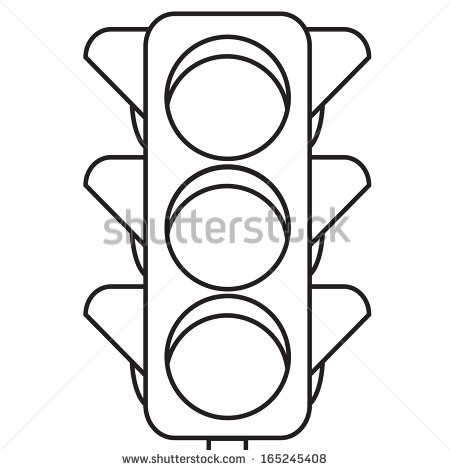 Traffic Lights Clip Art Black Outline